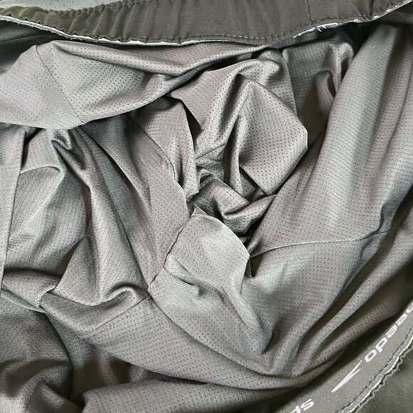 Speedo Swim Shorts Trunks Mens XXL Black Mesh Lining Adjustable Waist Pocket - Picture 5 of 9